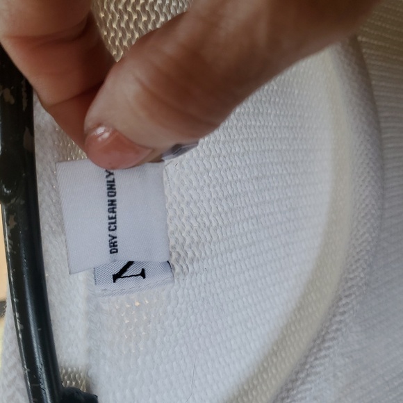 North style Long Sleeve Chenille White Sweater Sz. 2X with Red Heart NWOT - Picture 4 of 8